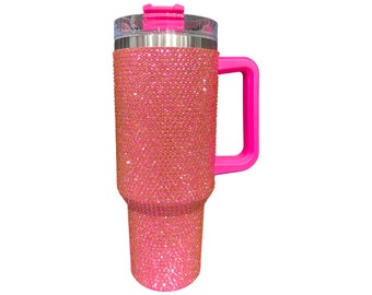 The sparkliest pretty in pink blimg stanley tumbler ✨ Bling cups Avail