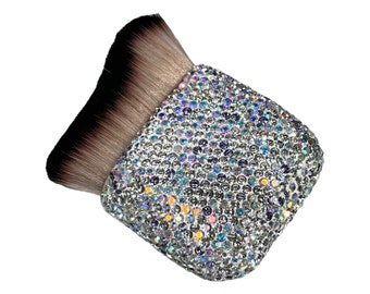 Pinceau de maquillage contour strass Crystal AB : outil d'estompage du visage et du corps