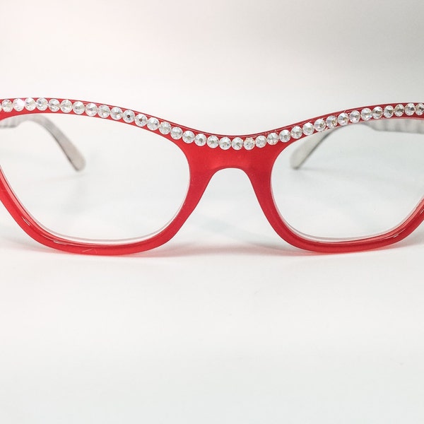 Red Riding Hood (Reader Eyeglasses with Swarovski Crystals)