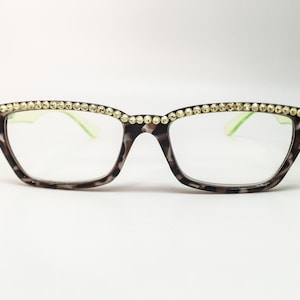 Exotic Nights - Jonquil (Reader Glass Eyewear Frames with Swarovski Crystals)