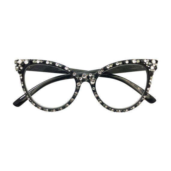 Rhinestone prescription glasses on sale