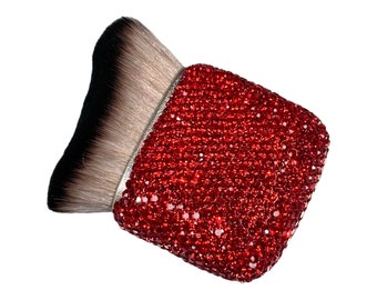 Pinceau maquillage contour strass rouge siam clair : estompeur visage et corps