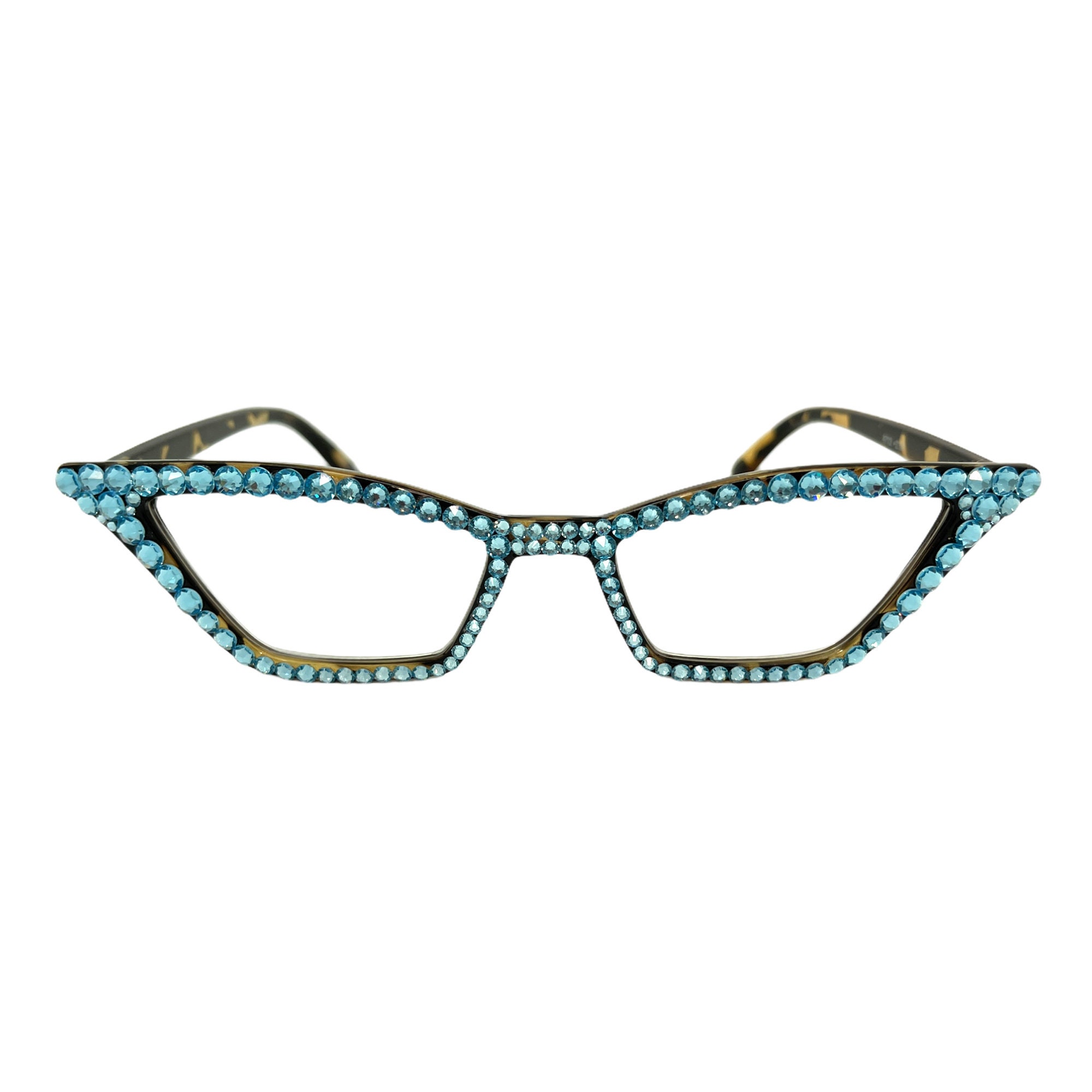 Accessoires Zonnebrillen & Eyewear Leesbrillen Aqua Marine Swarovski Stones leesbril 