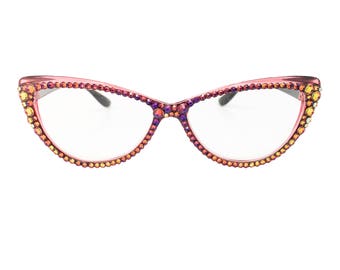 Cat Krazy - Volcano (Swarovski Crystal rhinestone reader glasses)