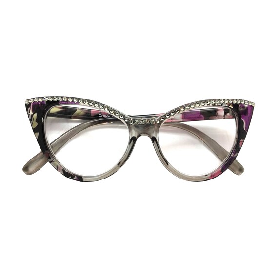 Diamond cat eye glasses Clearance