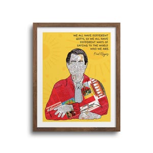 Mr. Rogers Inspired Art Print | Notecards - Mr. Rogers Neighborhood, Fred Rogers, Kindness Art Print, Fred Rogers, Pittsburgh Art Print