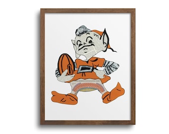 Cleveland Browns Brownie Elf Poster | Art Print | Notecards -  Cleveland Sports, Cleveland Browns Football, Cleveland Brownie