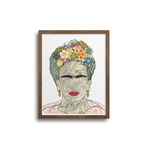 Viva La Frida - Frida Khalo Poster, Feminist Poster, Frida Print, Empowering Women, Best Friend Gift, Minimalist Art