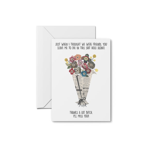Don't Leave Me - Funny Greeting Card, Funny Retirement Card, New Job Card, Funny Moving Card, Best Friend Card, Good Luck Card