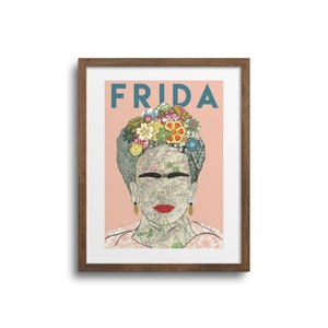 Viva La Frida - Frida Khalo Poster, Feminist Poster, Frida Print, Empowering Women, Best Friend Gift, Minimalist Art