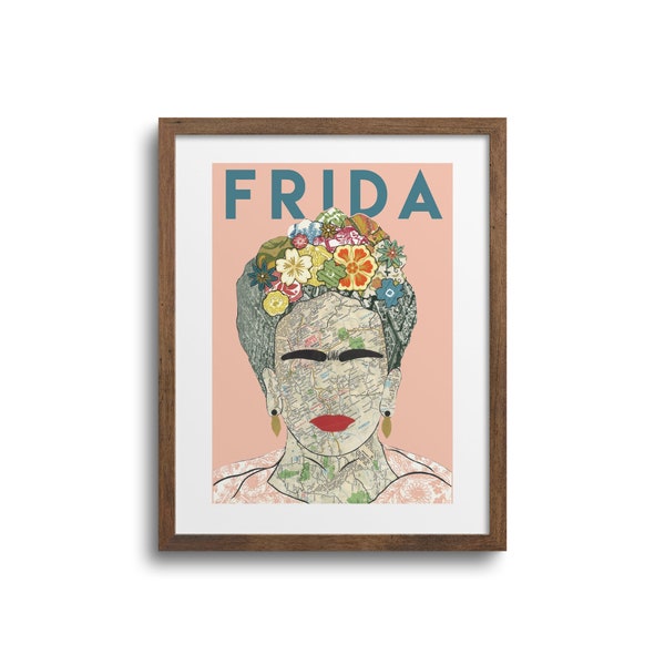 Viva La Frida - Frida Khalo Poster, Feminist Poster, Frida Print, Empowering Women, Best Friend Gift, Minimalist Art