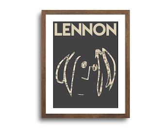 John Lennon, Musician Inspired Art Print, Beatles, Imagine Artwork