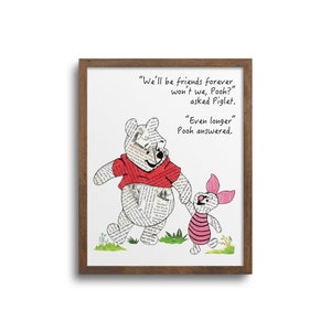 Winnie The Pooh Print | Notecards - Winnie The Pooh Quotes, 100 Acre, Nursery Art Prints, Winnie The Pooh Wall Art, Gender Neutral Wall Art