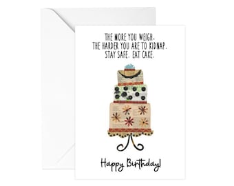 Funny Birthday Card...The More You Weigh! - Funny Birthday Card, Best Friend Birthday Card, Happy Birthday Card, Card For Him, Card for Her