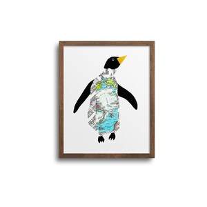 Penguin Print | Notecards - Penguin Art Print, Penguin Cards, Nursery Wall Art, Animal Prints, Nursery Decor, Baby's Room, Baby Gift
