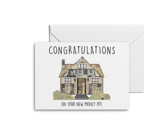 New Home Card - Funny Greeting Card, Funny Housewarming Card, Funny New Home Card, First Home Card, Moving Card