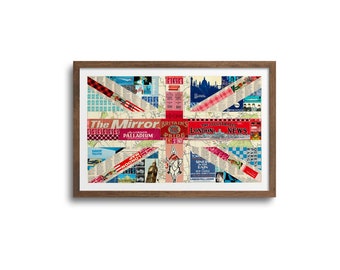 Top Bild Hochwertiger Kunstdruck Leinwand Poster Union Jack 65 cm*100 cm Top Bild Hochwertiger Kunstdruck Leinwand Poster Union Jack 65 cm*100 cm