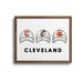 Cleveland Sports Hat Prints | Notecards - Cleveland Browns, Cleveland Indians, Cleveland Cavaliers, Cleveland Teams, Cleveland Guardians 