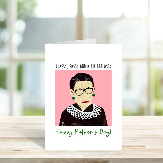 Ruth Bader Ginsburg Mother's Day Card Funny Mother's Day Card, Happy  Mothers Day Card, Mother's Day Card, Card For Mom, Best Friend Card