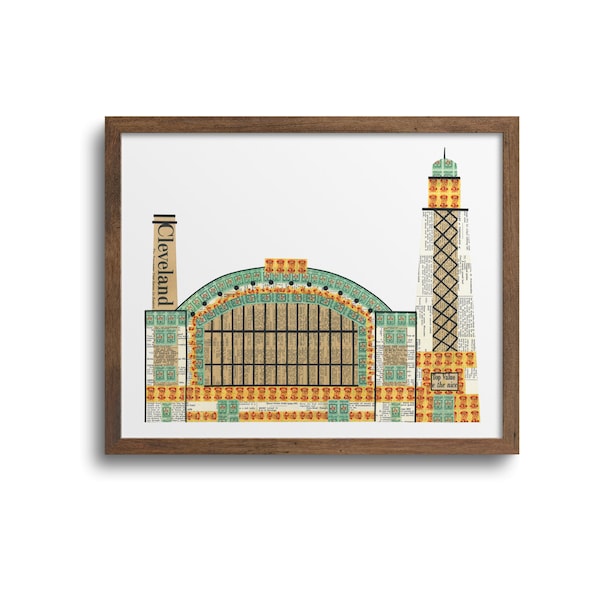 Cleveland West Side Market Prints | Notecards - Cleveland City Art, West Side Market Print, Cleveland Landmarks, Ohio City, Cleveland Cards