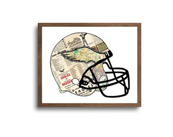 Philadelphia Eagles Art Prints | Notecards - Philly Eagles Poster, Football Wall Art, Philly Eagles Cards