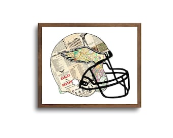 Philadelphia Eagles Art Prints | Notecards - Philly Eagles Poster, Football Wall Art, Philly Eagles Cards