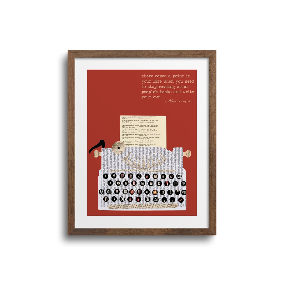 Vintage Typewriter Poster Typewriter Art Print, Vintage Typewriter