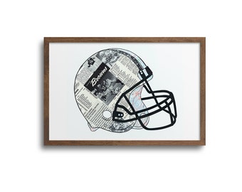 Cleveland Browns Helmet Prints | Notecards - Cleveland Browns Poster, Dawg Pound Print, Browns Art Print, Cleveland Football, Football Art