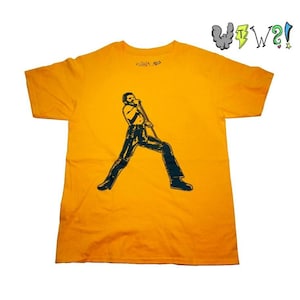 Freddie Mercury Shirt - Queen Tee - Mercury in Gold T Shirt