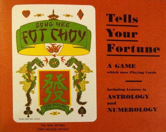 1948 Gong Hee Fot Choy Tell Your Fortune Game, Astrology, Horoscope, Numerology Etsy