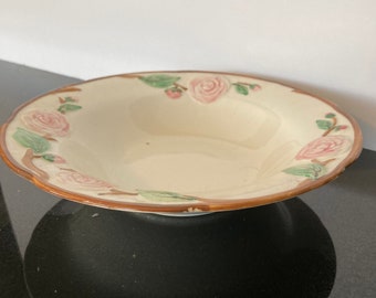 Serving Bowl Camellia Poppy Trail Vernon 1940