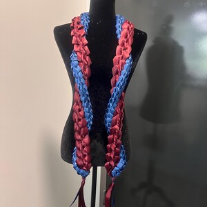Ready to ship - Satin Braided Ribbon Twist Lei’s for Promotion Ceremonies, Graduation Ceremonies, Senior Night or Awards Ceremonies
