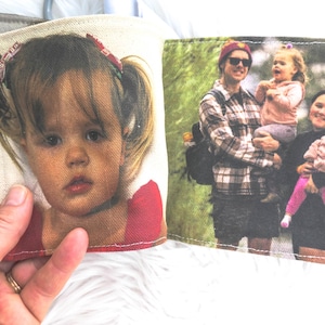 Bio Stoff Fotobuch - Foto Baby Geschenk - Geburtstag - Handmade - Custom Made - Bestes Baby Geschenk überhaupt