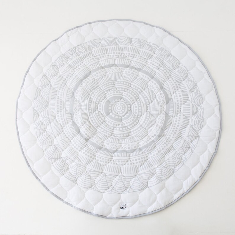 Organic Play Mat Grey GOTS Certified Organic Nursery Rug Etsy