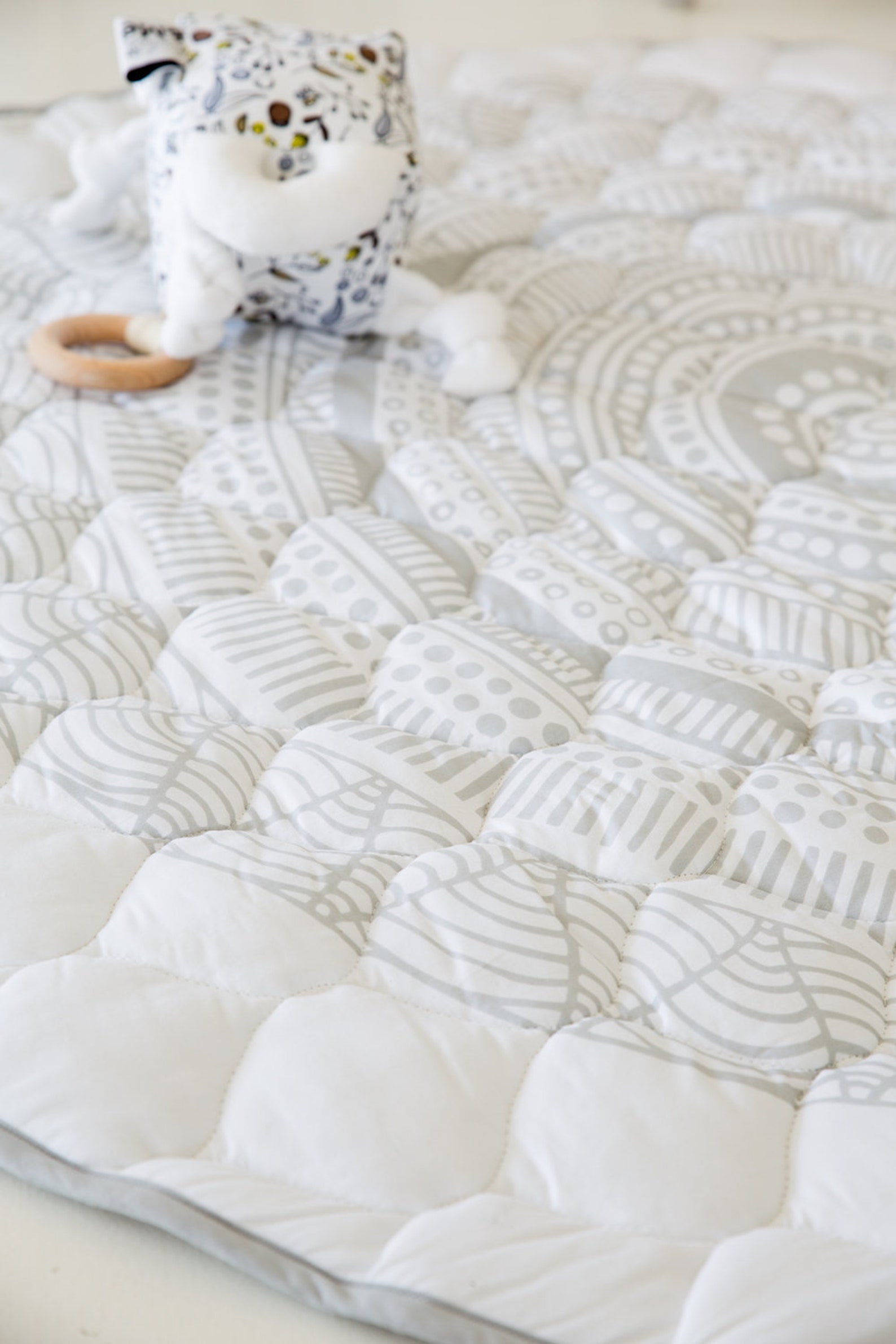 Organic Play Mat Grey GOTS Certified Organic Nursery Rug Etsy