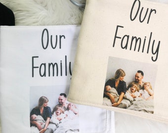 Custom Fabric Photo Book: Baby Memory Book, Organic Cotton, First Gift, Handmade, Baby Gift, First Birthday, Unique, Personalized