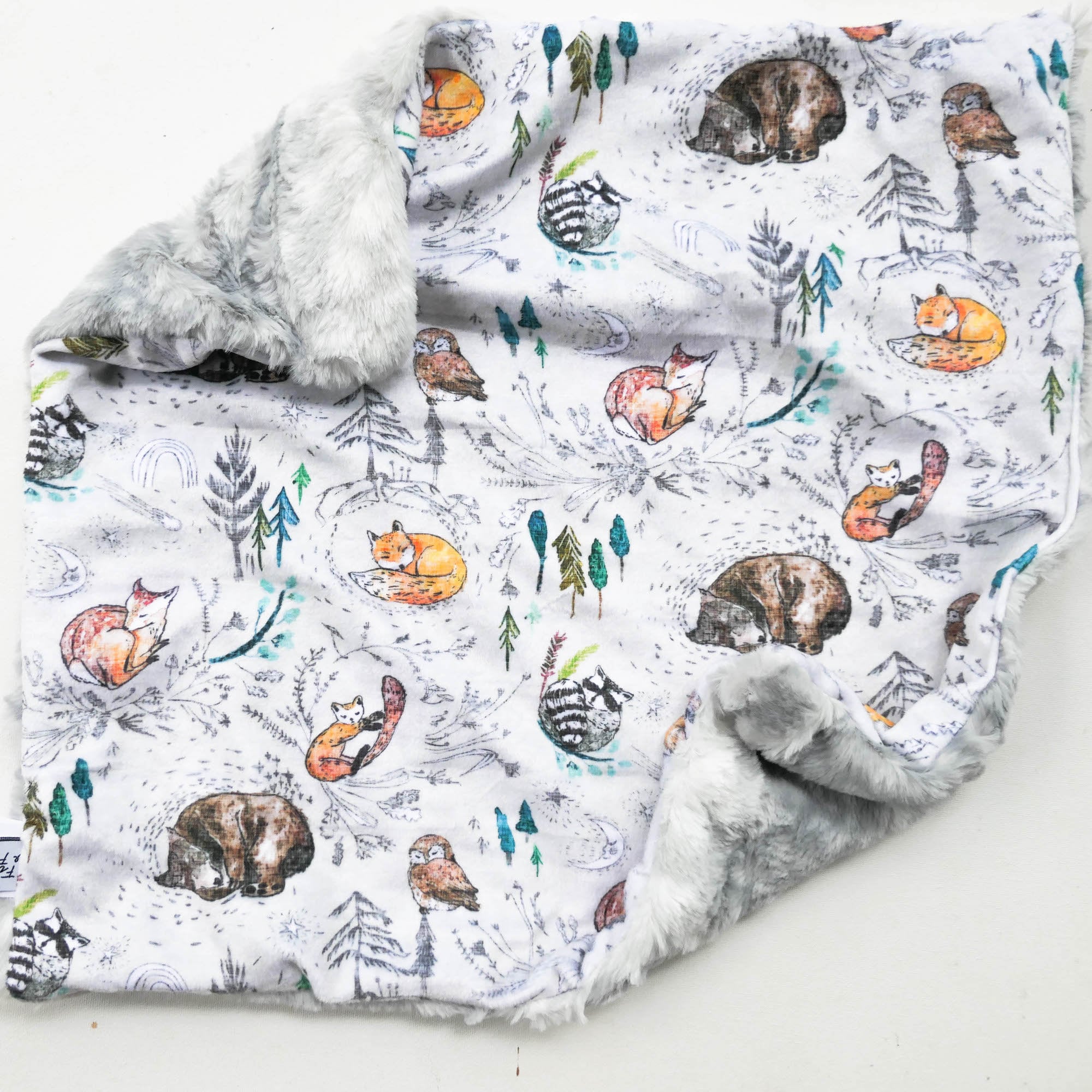 Minky Lovey Comforter Woodland Handmade Luxury Baby Etsy Australia