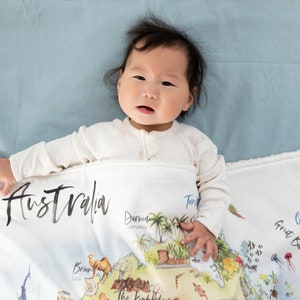 RTS Organic Sherpa Baby Blanket AUSTRALIA Neutral Stroller, Crib, Cot Blanket, Handmade in Australia, 100% Organic, Ships NOW image 4