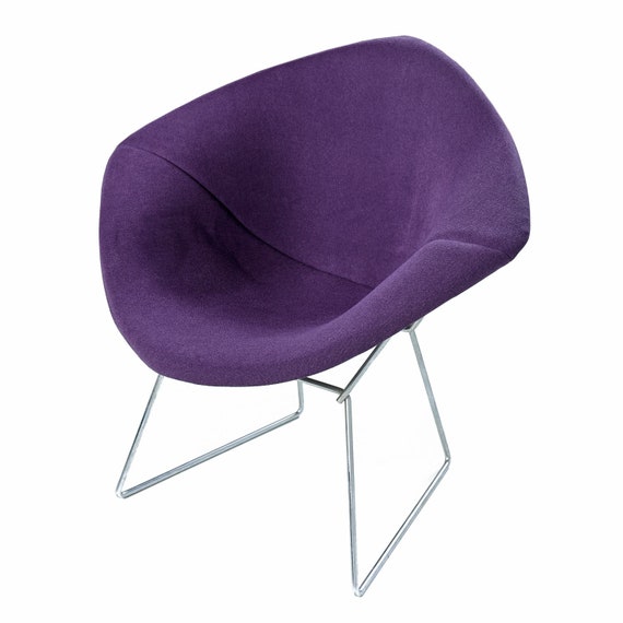 Harry Bertoia Diamond Chairs Violet Purple Knoll Fabric Etsy
