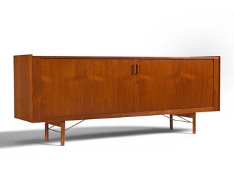 1950s Danish Teak Sideboard Credenza by Ib Kofod-Larsen 81 Finished Back