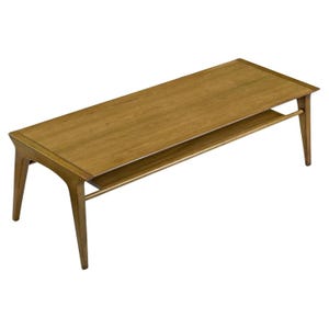 Restored 1950&#39;s Drexel Profile K92 Cocktail Coffee Table by John Van Koert