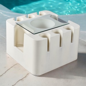 Sergio Mazza for Artemide Italian Space Age Bacco Bar Cart