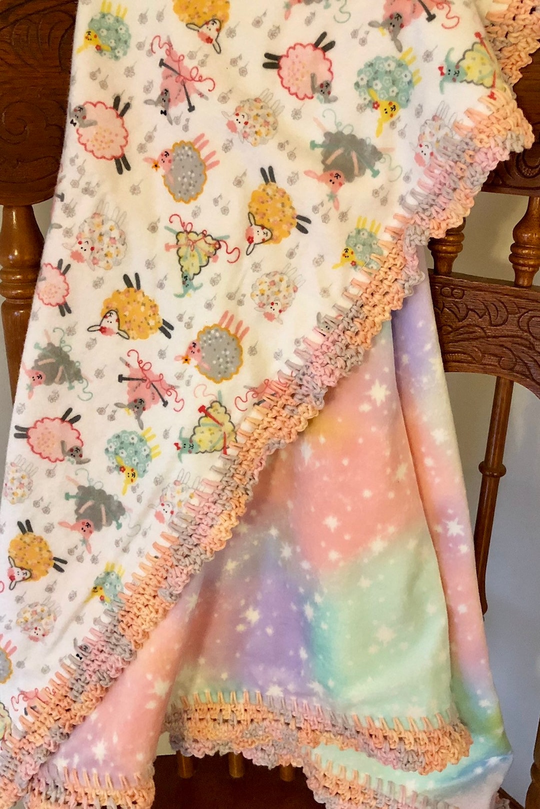 Little Lamb Baby Blanket Etsy