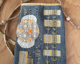 Upcycled over the should bag one of a kind
