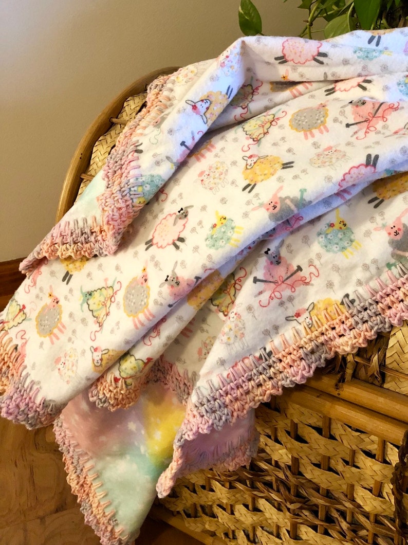 Little Lamb Baby Blanket Etsy