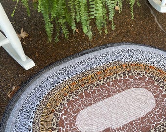 Jelly roll throw  rug “ Animal Kingdom”