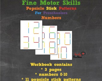 Popsicle Stick Patterns | Letters | A-Z | Printable PDF | INSTANT ...