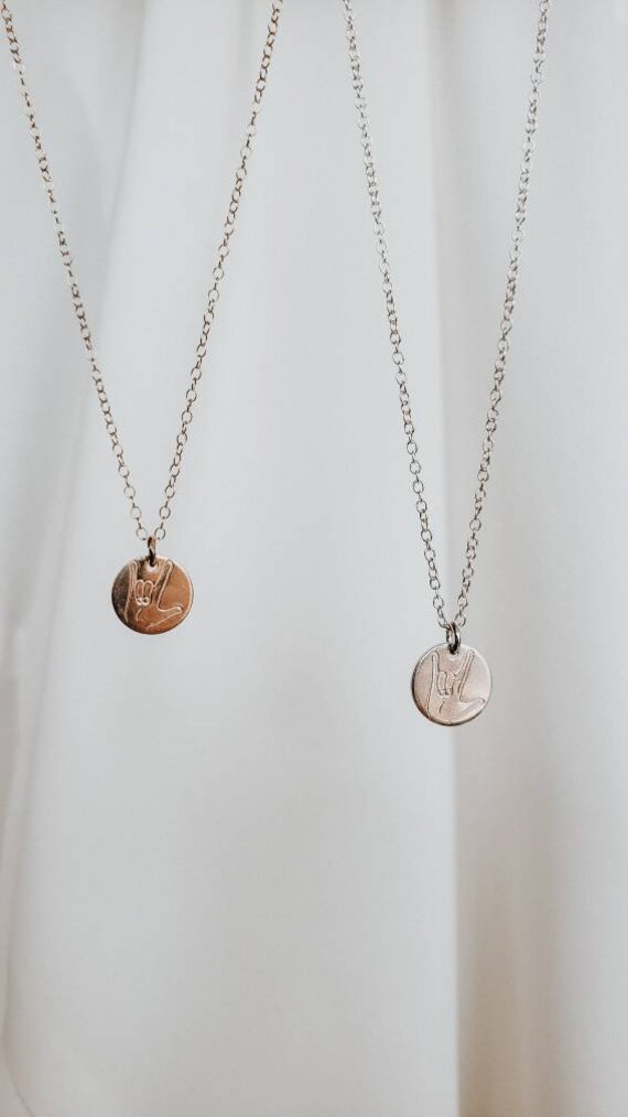 Spread Love Necklace // ASL I Love You 