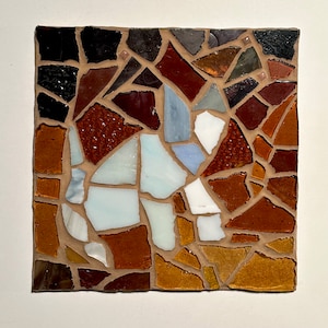 Mosaic Dog Art 6x6 in