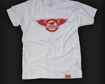 Winged Emblem Surfer-Biker T-shirt